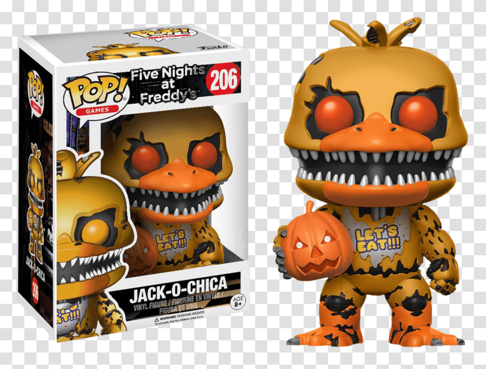 Nightmare Chica Funko Pop, Label, Outdoors, Plant Transparent Png