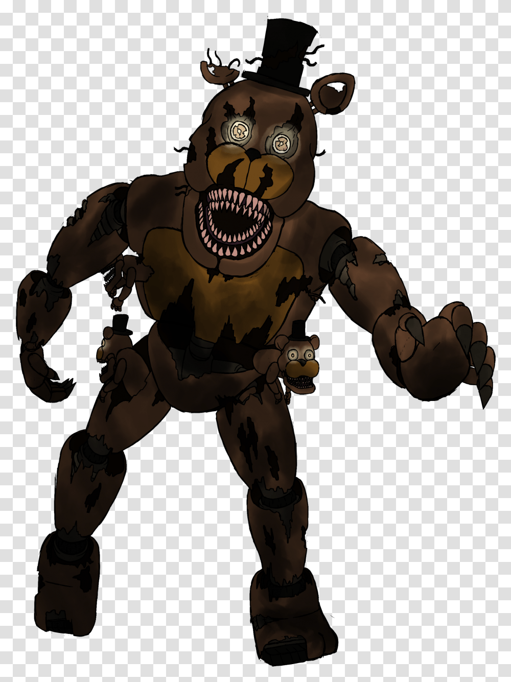 Nightmare Freddy Animated Nightmare Freddy, Robot, Person, Human Transparent Png