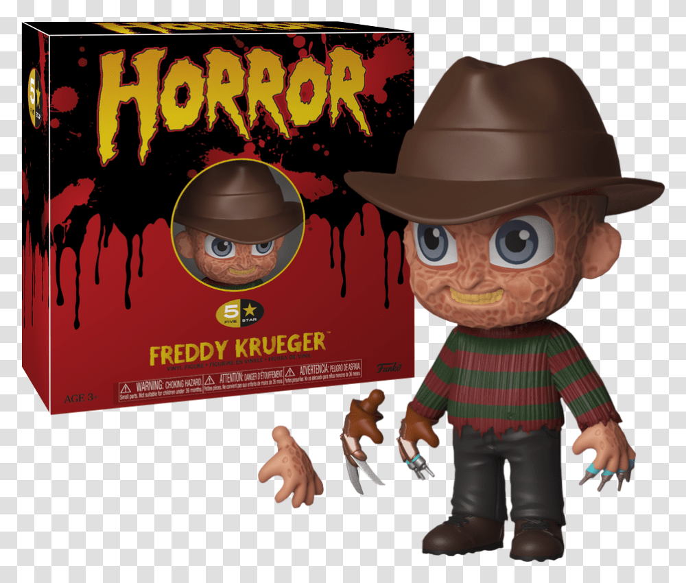 Nightmare Funko 5 Star Horror Freddy, Hat, Clothing, Apparel, Advertisement Transparent Png