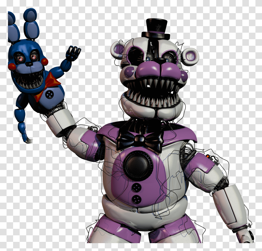 Nightmare Funtime Freddy Fnaf Nightmare Funtime Freddy, Toy, Robot Transparent Png