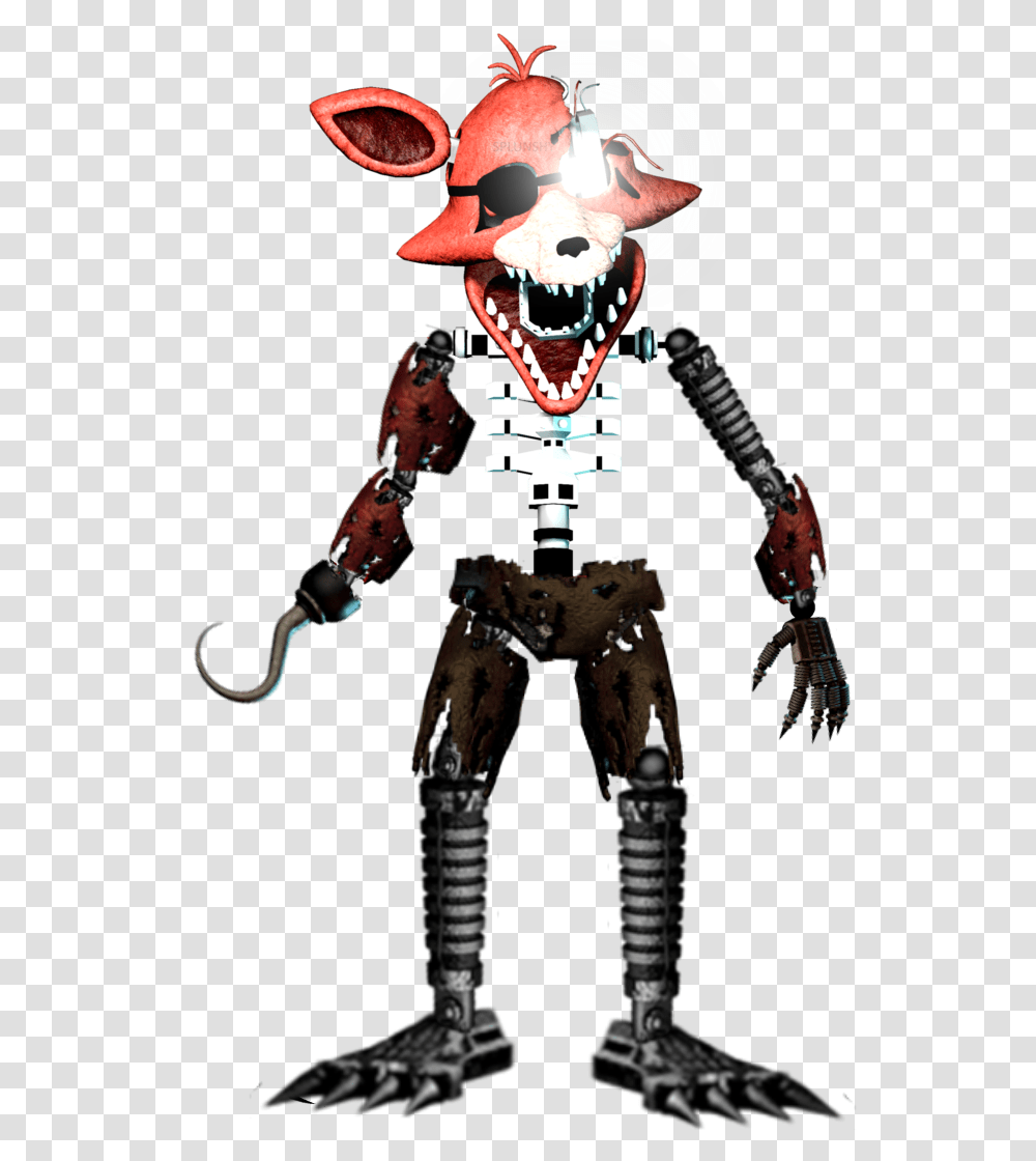 Nightmare Ignited Foxy, Person, Human, Costume, Robot Transparent Png