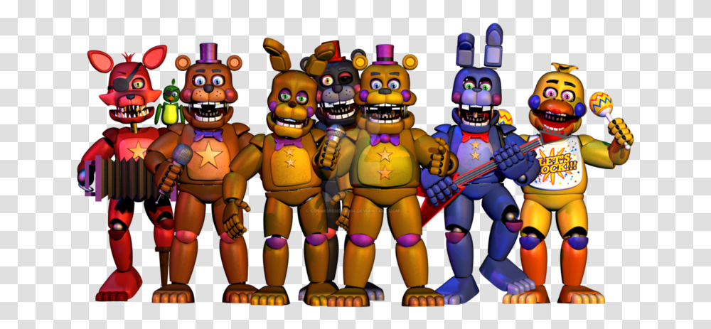 Nights Rockstar Character Fictional Freddy Toy Games Five Nights At Freddy's Rockstar, Robot, Person, Human Transparent Png