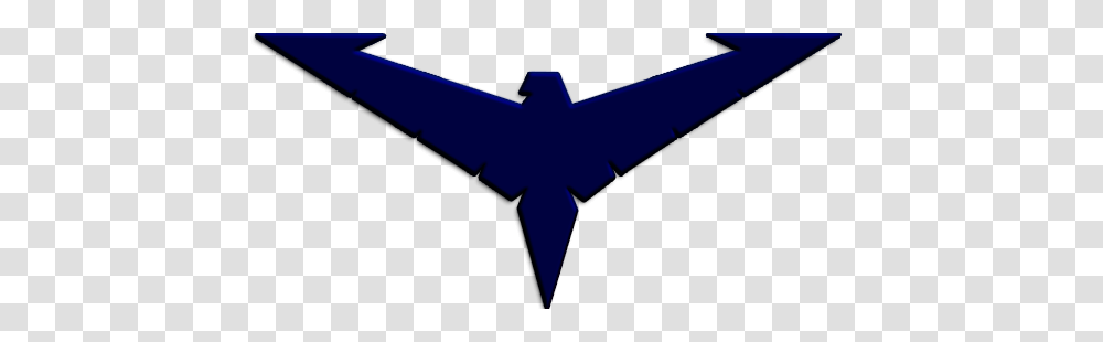 Nightwing Blue Logo, Cross, Star Symbol, Label Transparent Png