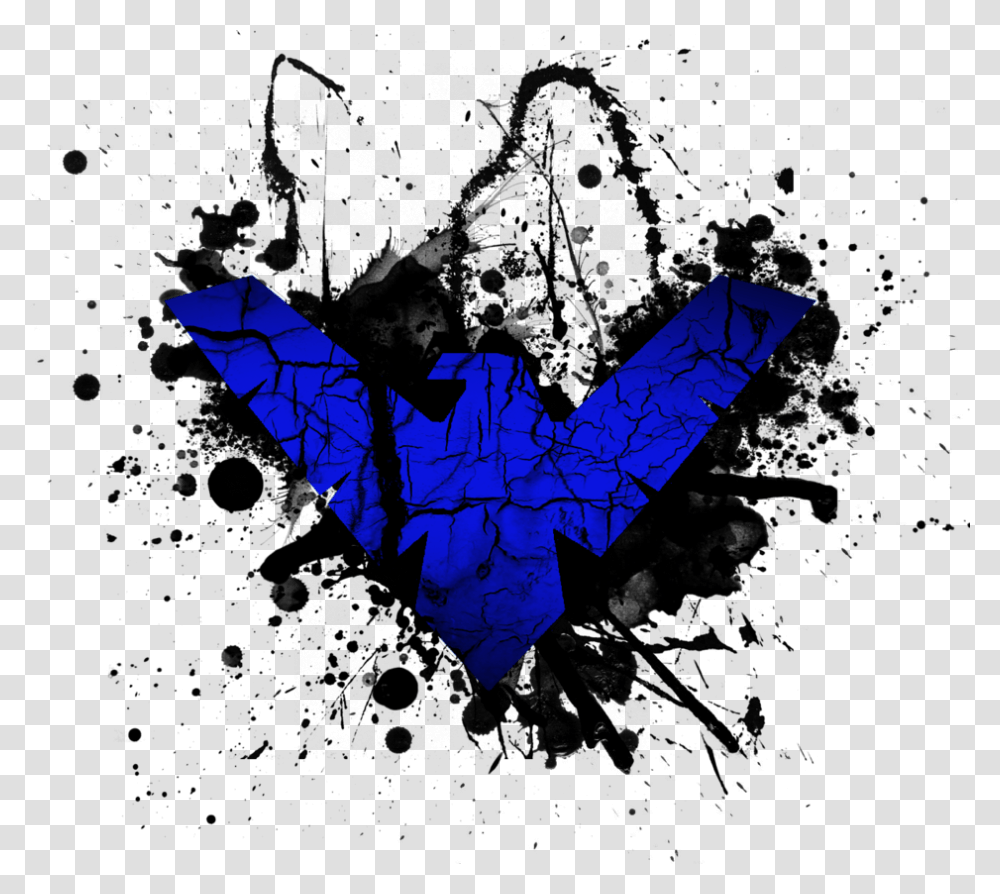 Nightwing Blue Logo Download Logo De Nightwing, Batman Logo, Star Symbol, Recycling Symbol Transparent Png
