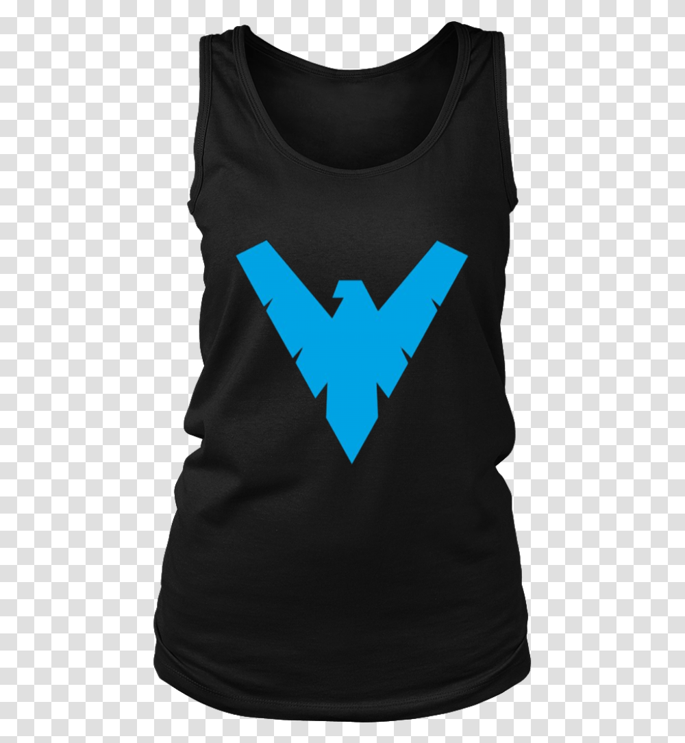 Nightwing Logo Active Tank, Sleeve, Apparel, Long Sleeve Transparent Png