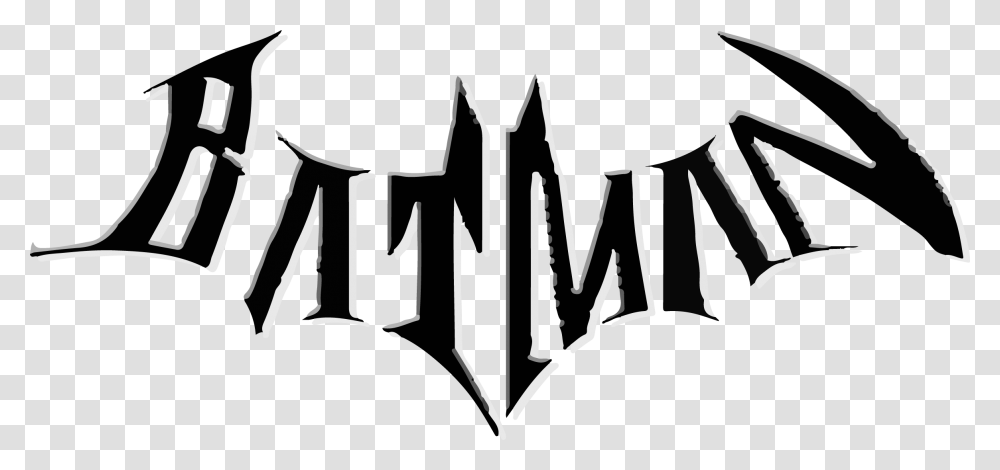 Nightwing Name Logo Batman Name Black And White, Axe, Tool, Stencil Transparent Png