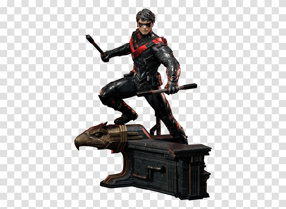 Nightwing Red Version Statue Prime Studio Sideshow Only Made, Person, Human Transparent Png