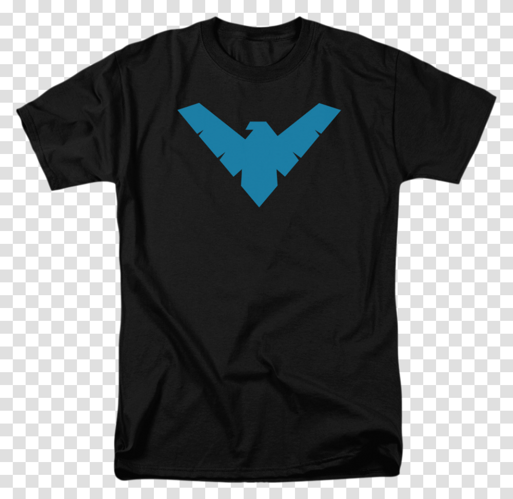 Nightwing Shirt Super Heroes Dc Comics Justice League Batman T Shirt, Apparel, T-Shirt, Person Transparent Png