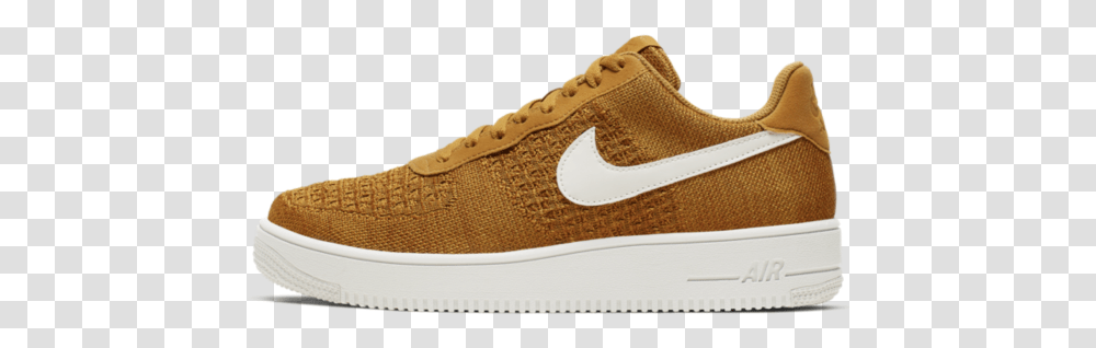 Nike Air Force 1 Flyknit 20 'gold Suede' Ci0051 700 Zapatillas Nike Color Amarillo, Shoe, Footwear, Clothing, Apparel Transparent Png