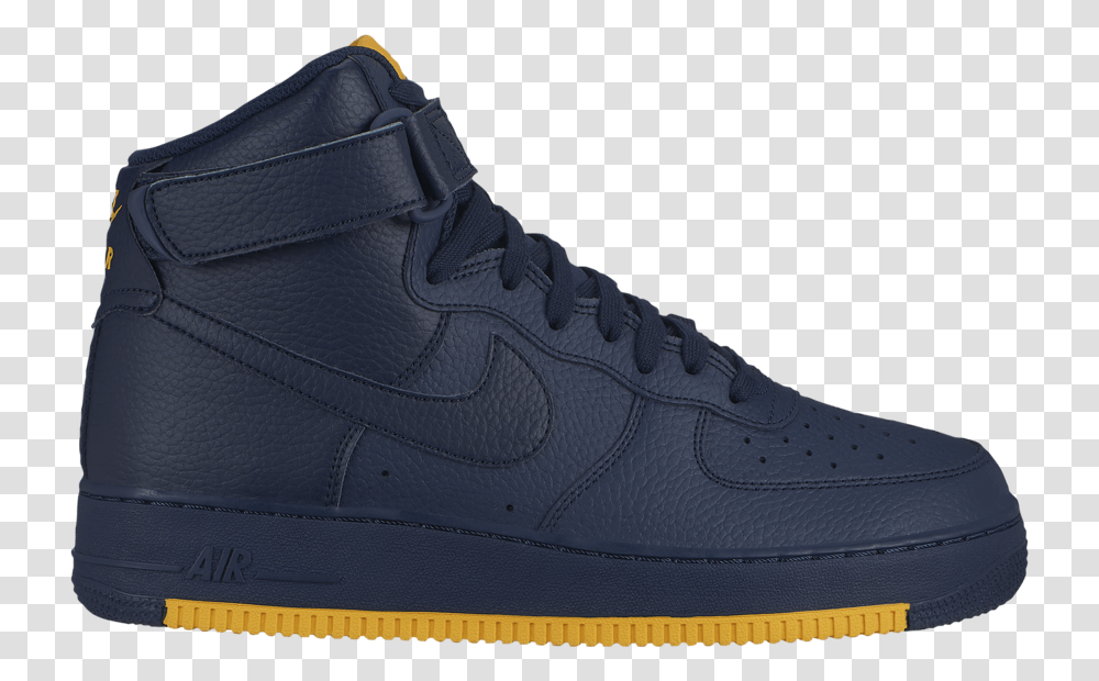 Nike Air Force 1 High Obsidian University Gold Ao2440 400 Okinawa Prefecture, Shoe, Footwear, Apparel Transparent Png