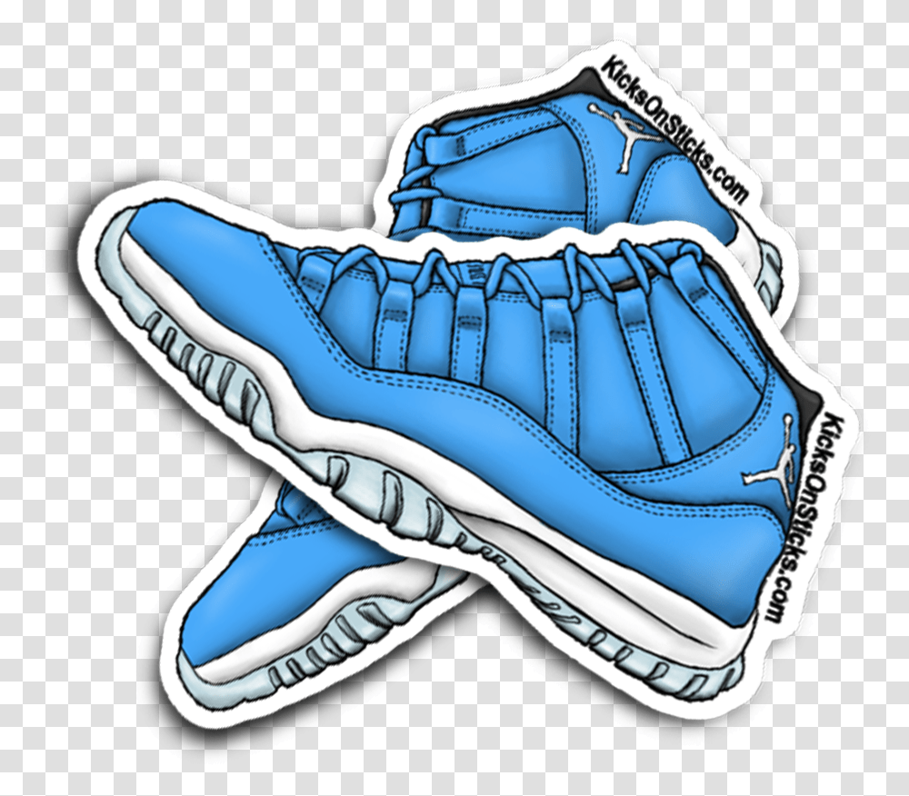 Nike Air Jordan Xi Clipart Download Pantone Jordan 11 Sticker, Apparel, Footwear, Running Shoe Transparent Png