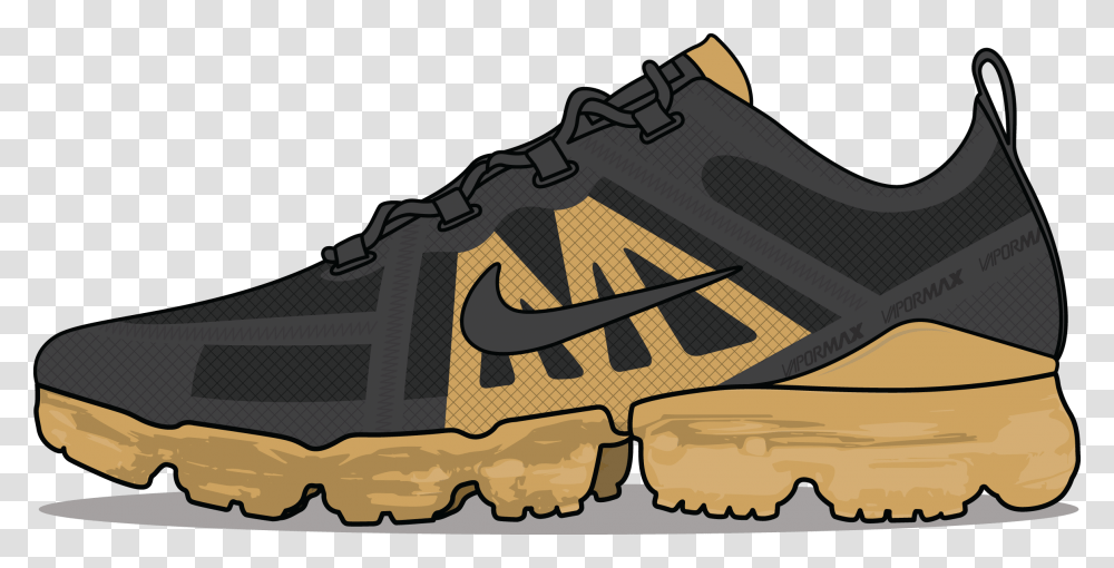 Nike Air Logo Hiking Shoe, Apparel, Footwear, Running Shoe Transparent Png