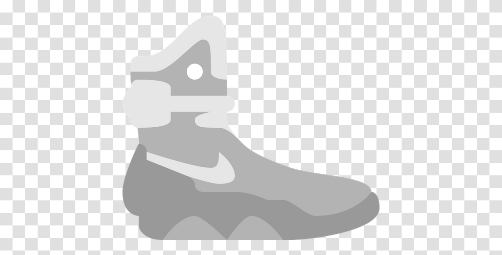 Nike Air Mag Icon Of Flat Style Water Shoe, Clothing, Apparel, Footwear, Boot Transparent Png