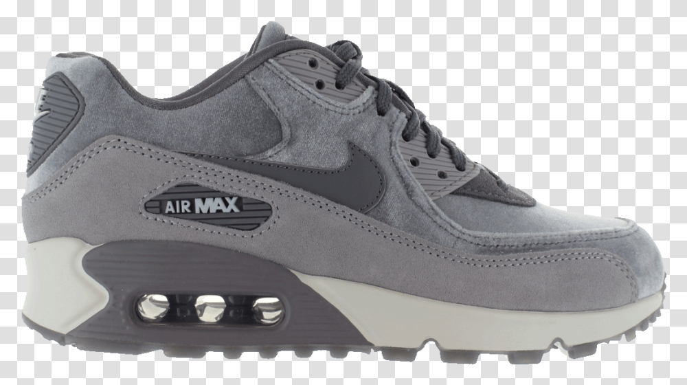 Nike Air Max 90 898512 007 Gunsmoke Hiking Shoe, Footwear, Clothing, Apparel, Running Shoe Transparent Png