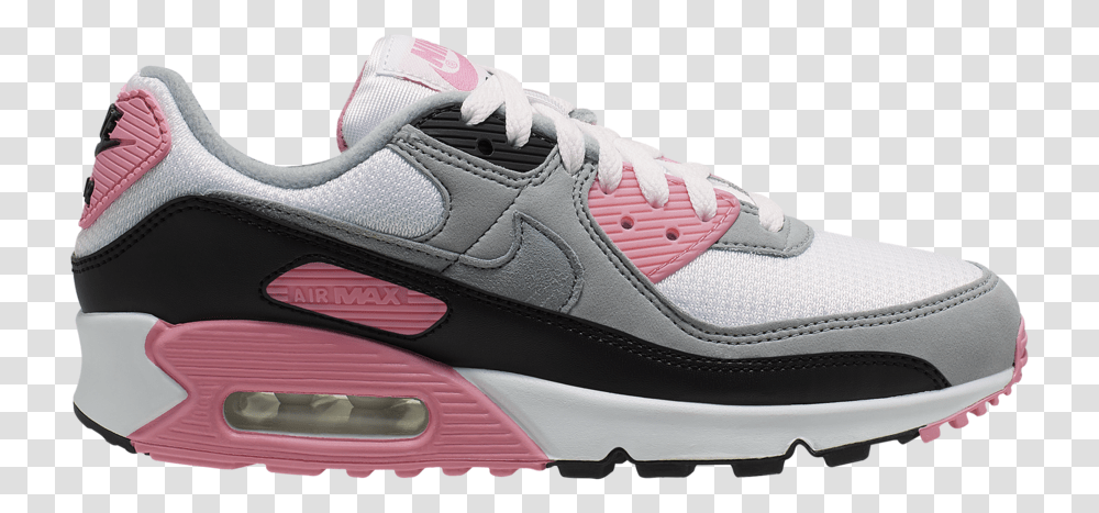 Nike Air Max 90 Og White Pink Grey Black Cd0490 102 Nike Air Max 90 Pink, Shoe, Footwear, Apparel Transparent Png