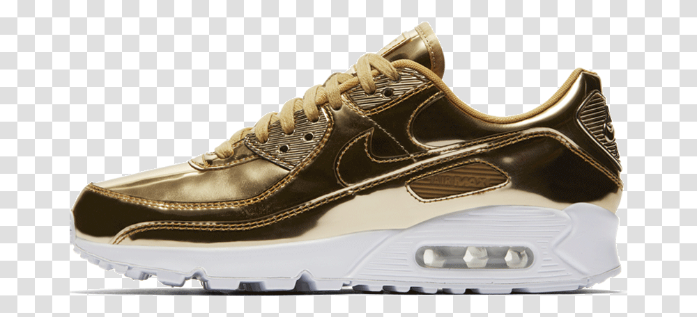 Nike Air Max 90 Sp Air Max 90 Metallic Gold M, Shoe, Footwear, Clothing, Apparel Transparent Png