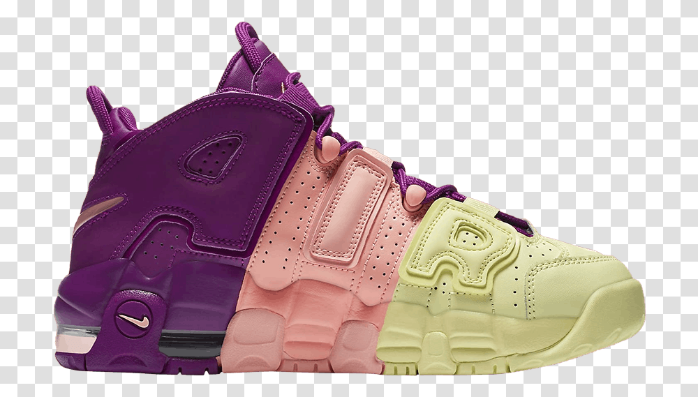 Nike Air More Uptempo Lucky, Apparel, Shoe, Footwear Transparent Png
