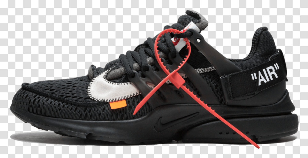 Nike Air Presto Off White Black, Shoe, Footwear, Apparel Transparent Png