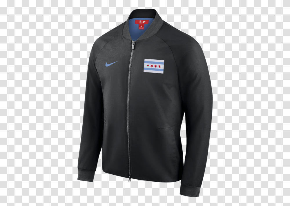Nike Black Chicago Jacket, Apparel, Coat, Sleeve Transparent Png