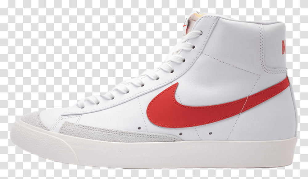 Nike Blazer Mid 77 Vintage White Red Bq6806 600 Nike Blazers Red And White, Shoe, Footwear, Apparel Transparent Png