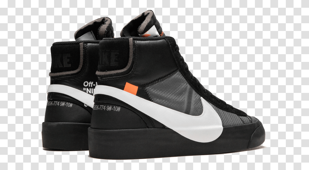 Nike Blazer Mid Off White Grim ReaperClass Off White X Nike Blazer Grim Reaper, Apparel, Shoe, Footwear Transparent Png