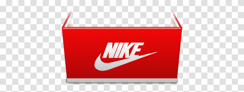 Nike Box Red Logo, Symbol, Trademark, Beverage, Drink Transparent Png