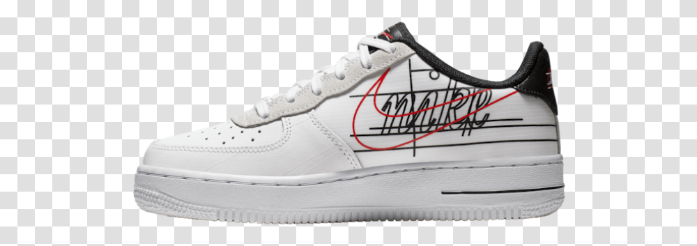 Nike Boy's Air Jordan 1 Gs Low White Black Red Youth Af1 Celebration Of The Swoosh, Shoe, Footwear, Apparel Transparent Png