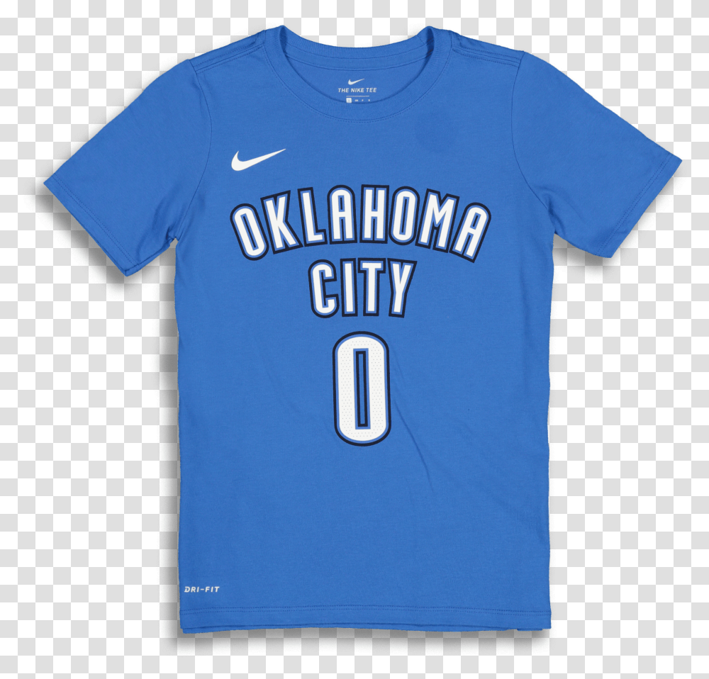 Nike Boys Icon Nampn Tee Russell Westbrook Blue Transparent Png