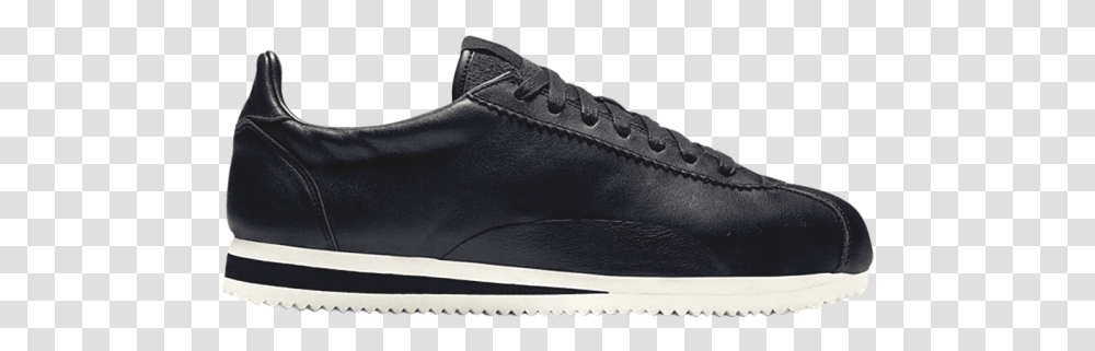 Nike Classic Cortez Premium No Swoosh Leather Black Ver Zapatillas Cortes De Mujer, Shoe, Footwear, Apparel Transparent Png