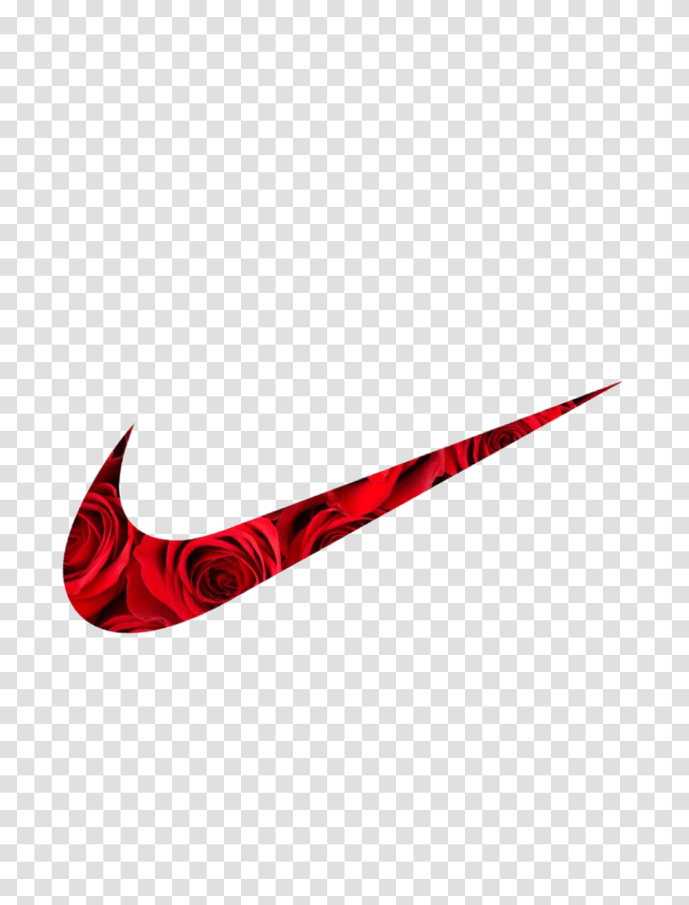 Nike Doubleexposure Justdoit Logo Rose Illustration, Wand, Stick, Axe, Tool Transparent Png