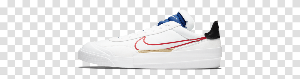 Nike Drop Type Swoosh White University Red, Shoe, Footwear, Apparel Transparent Png