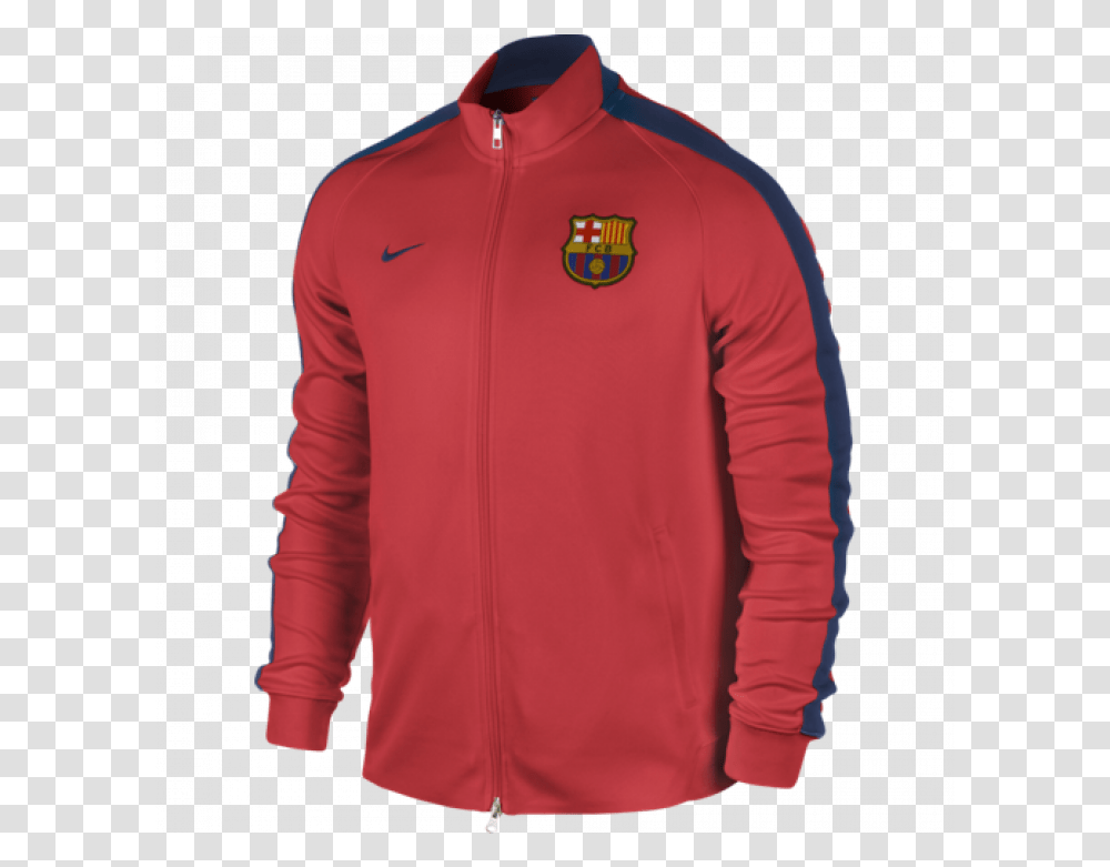 Nike Fcb Football Jacket, Apparel, Fleece, Sweatshirt Transparent Png