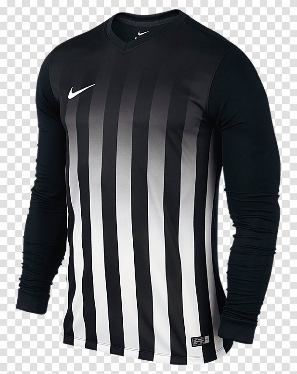 Nike Football Shirt Striped Division Ls Blackwhite Nike Striped Division Iii Jersey, Sleeve, Apparel, Long Sleeve Transparent Png
