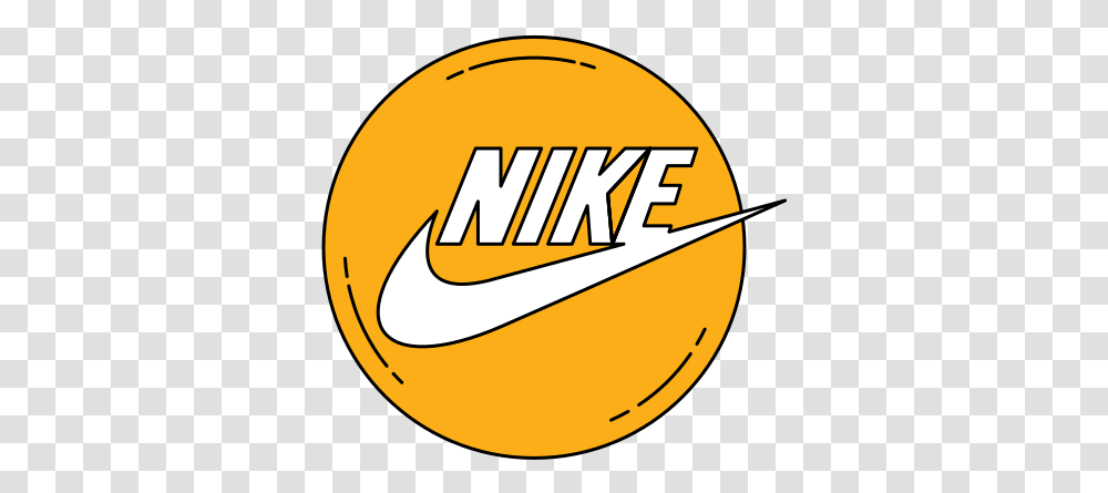 Nike Gratuit De Famous Logos In Orange Circle, Text, Label, Symbol, Trademark Transparent Png