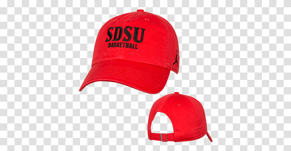 Nike Jordan Sdsu Basketball Adjustable Red Cap Baseball Cap, Clothing, Apparel, Hat Transparent Png