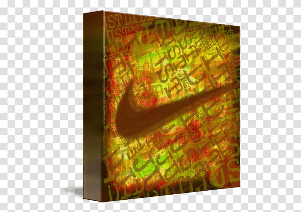 Nike Just Did It Gold Modern Art, Book, Canvas, Text, Doodle Transparent Png