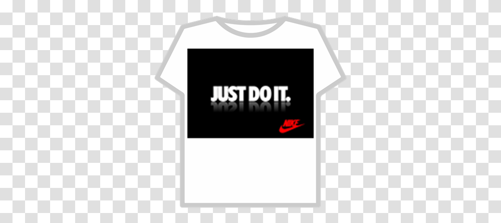 Nike Justdoit63jpg Roblox T Shirt Roblox Black, Clothing, Apparel, T-Shirt, Text Transparent Png