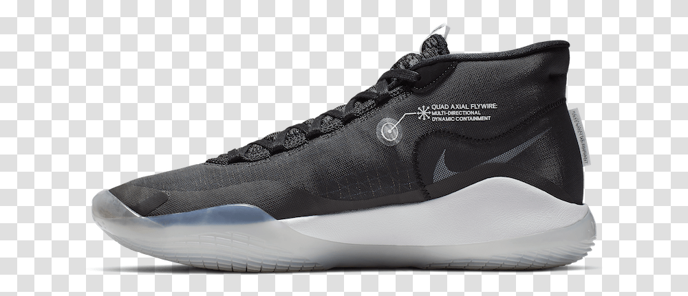 Nike Kd 12 The Day One Black Pure Platinum White Ar7229 001 New Kd 12 Shoes, Footwear, Apparel, Sneaker Transparent Png