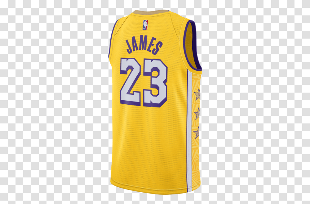 Nike Lebron James Lakers City Edition Nba Swingman Jersey Nba Finals, Clothing, Apparel, Shirt, Bib Transparent Png