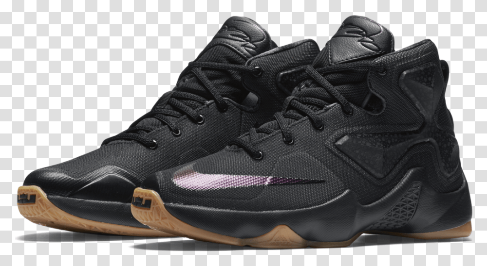 Nike Lebron Xiii Gs 'black Lion' Air Jordan Trainer 1 Low Basketball Shoe, Clothing, Apparel, Footwear, Running Shoe Transparent Png