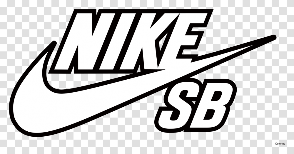 Nike Logo Clipart Nike Swoosh Nike Colouring In Pages, Number Transparent Png