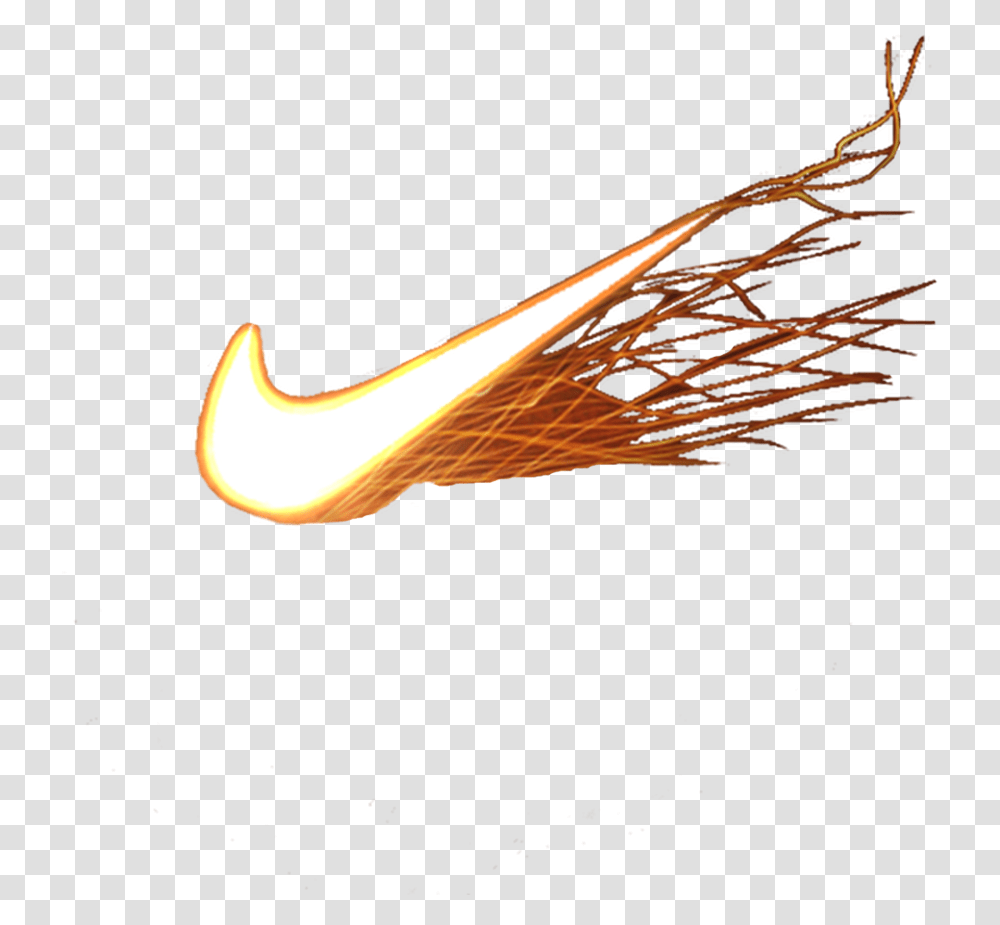 Nike Logo Fire Clipart Download Nike Logo With Fire, Flame, Light Transparent Png