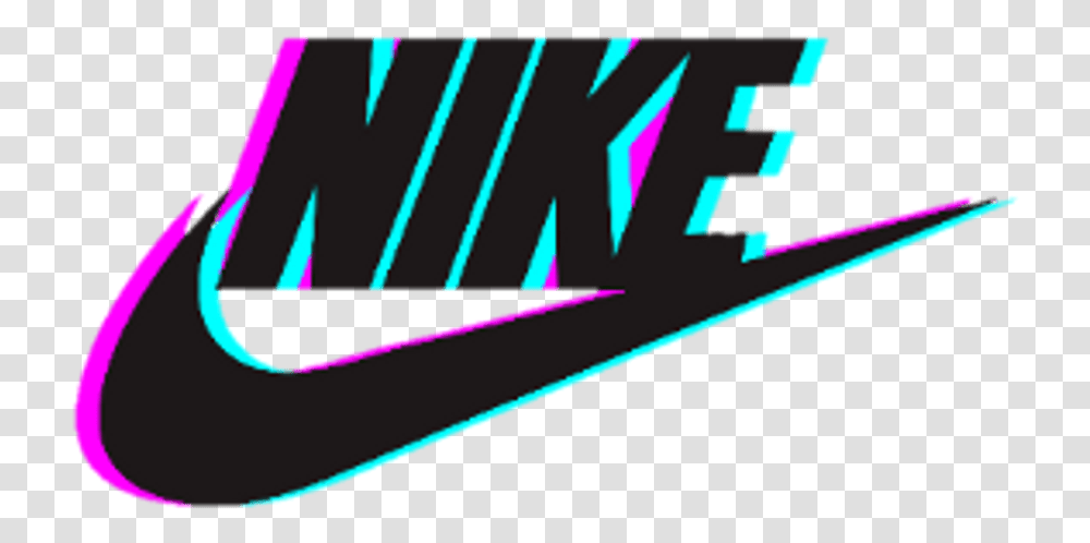 Nike Logo Glitch Tumblr Photography Tumblr Nike Logo, Label, Lighting, Purple Transparent Png