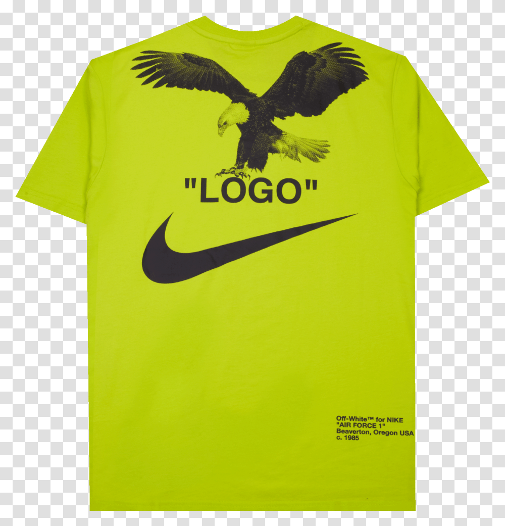 Nike Logo X Off White Nike X Off White Tee, Clothing, Apparel, T-Shirt, Symbol Transparent Png
