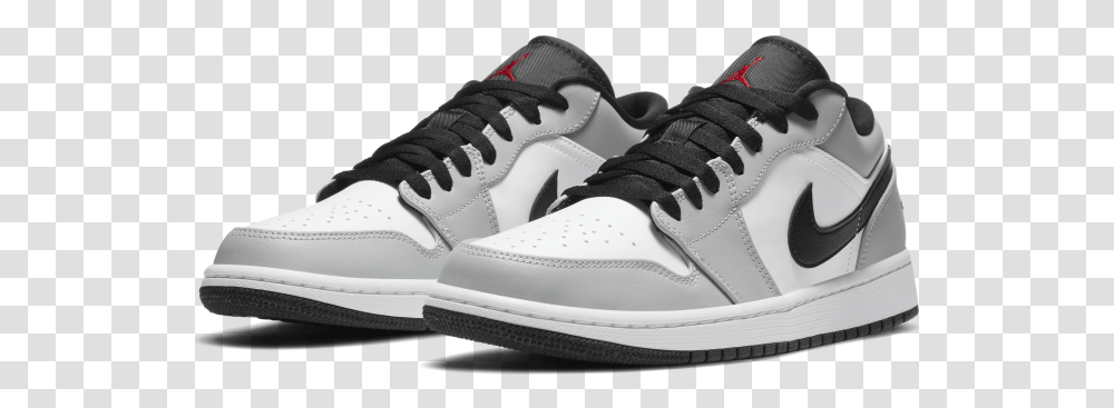 Nike M Air Jordan 1 Low Light Smoke Grey Jordan 1 Low, Shoe, Footwear, Clothing, Apparel Transparent Png