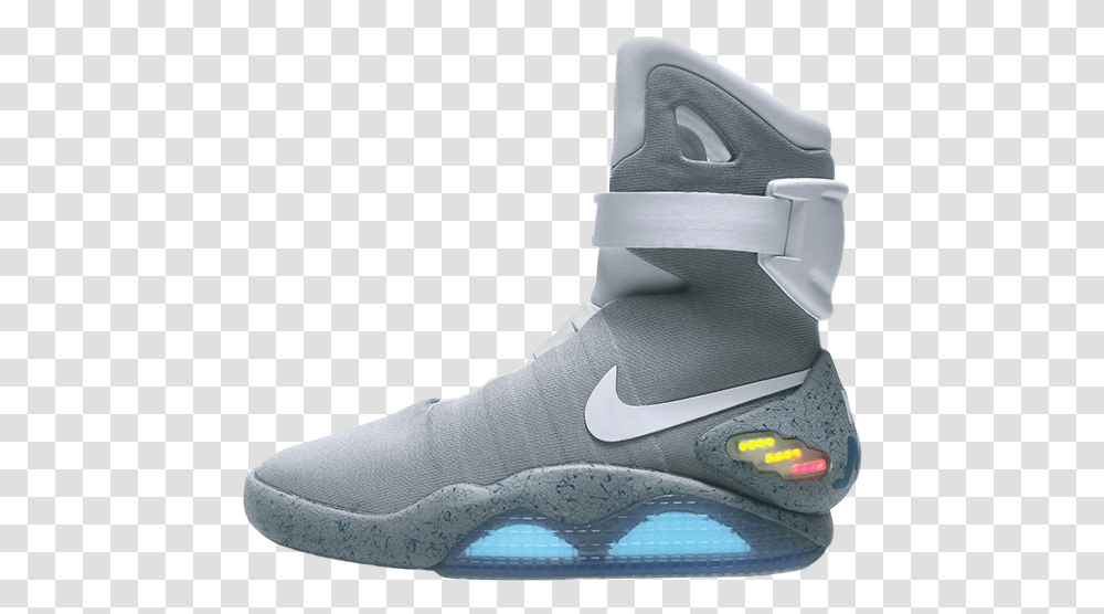 Nike Mag Marty Mcfly Back To The Future Back To The Future Shoes, Clothing, Apparel, Footwear, Sneaker Transparent Png