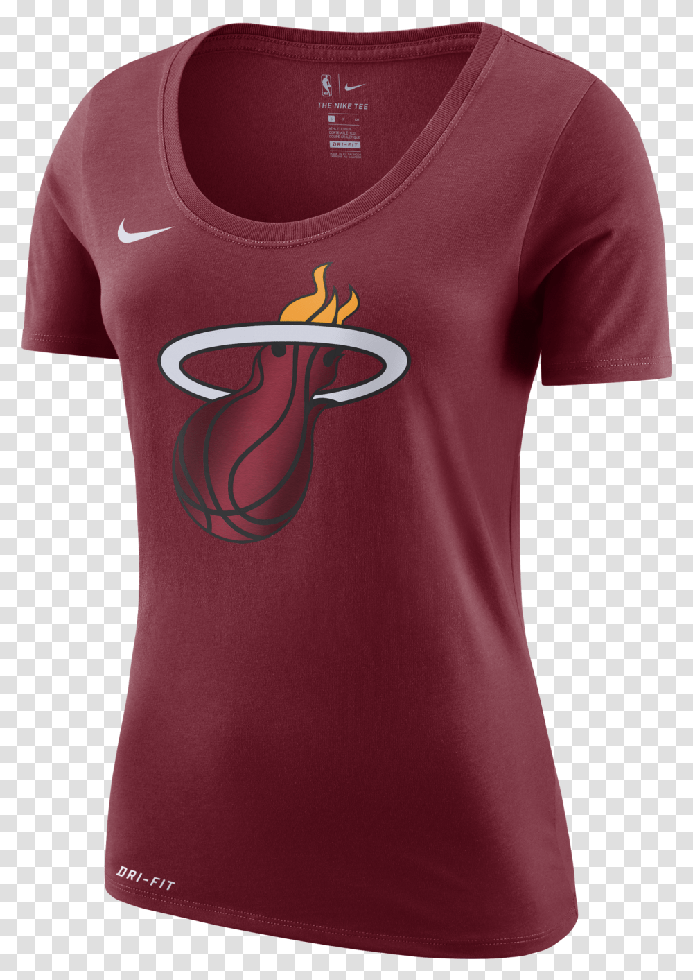 Nike Miami Heat Ladies Dry Fit Logo Tee, Apparel, Shirt, Jersey Transparent Png