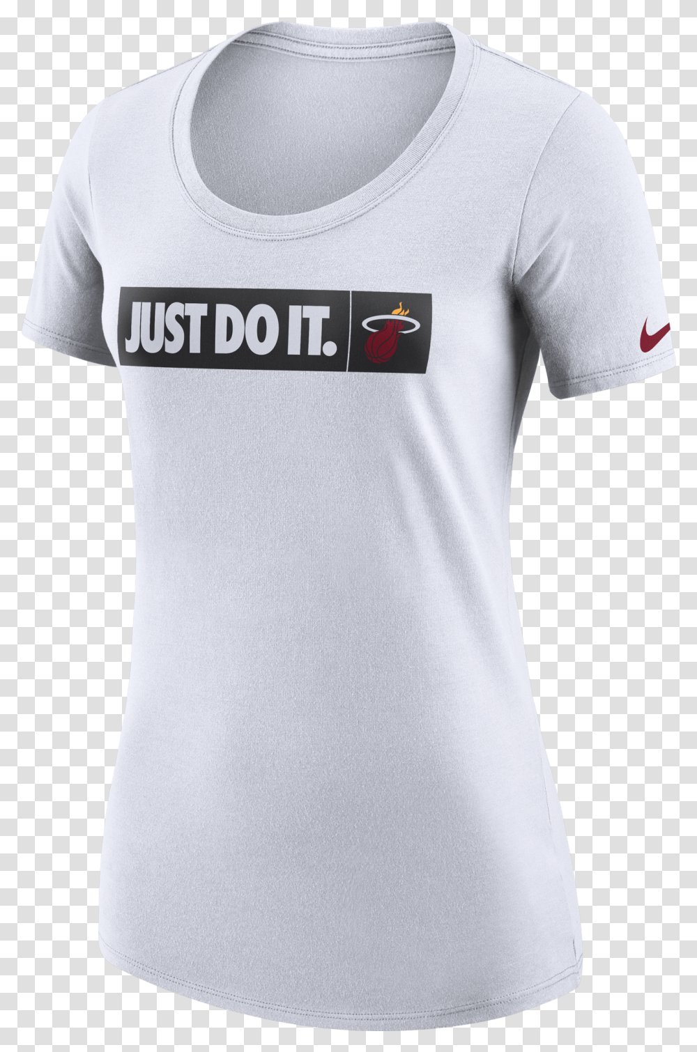 Nike Miami Heat Ladies Just Do It Tee Just Do, Apparel, T-Shirt, Person Transparent Png