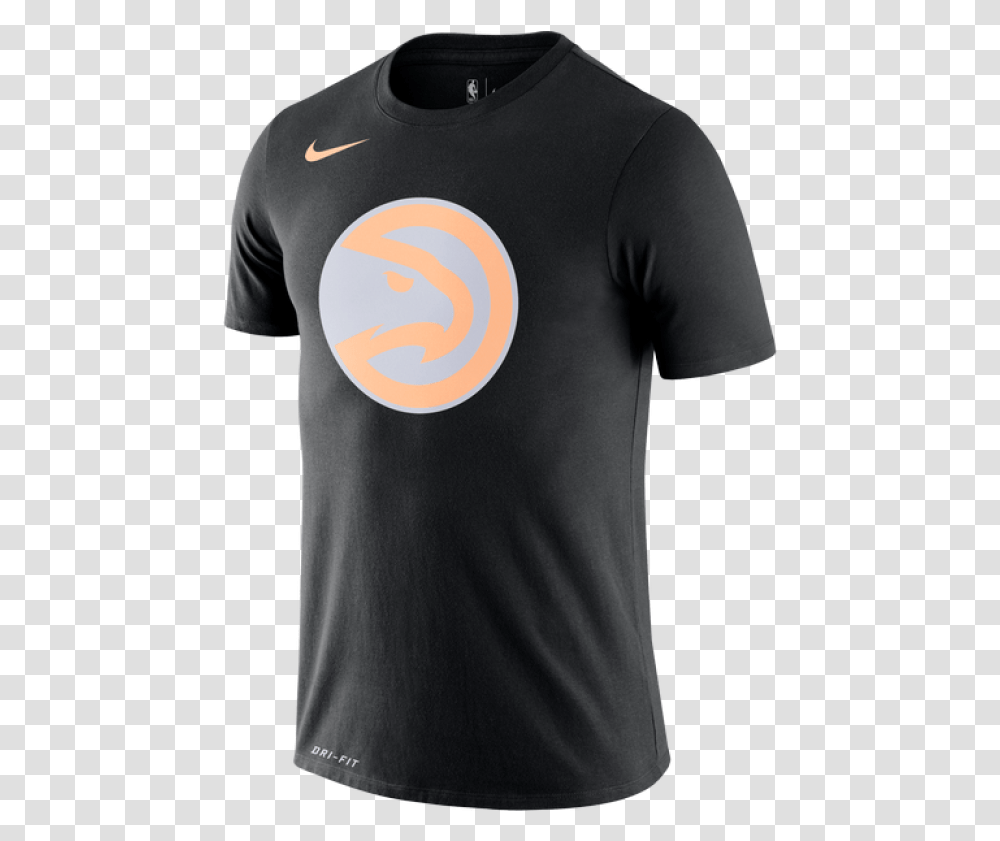 Nike Nba Atlanta Hawks Logo Dry Tee For Jacksonville Jaguars T Shirt, Clothing, Apparel, T-Shirt, Person Transparent Png