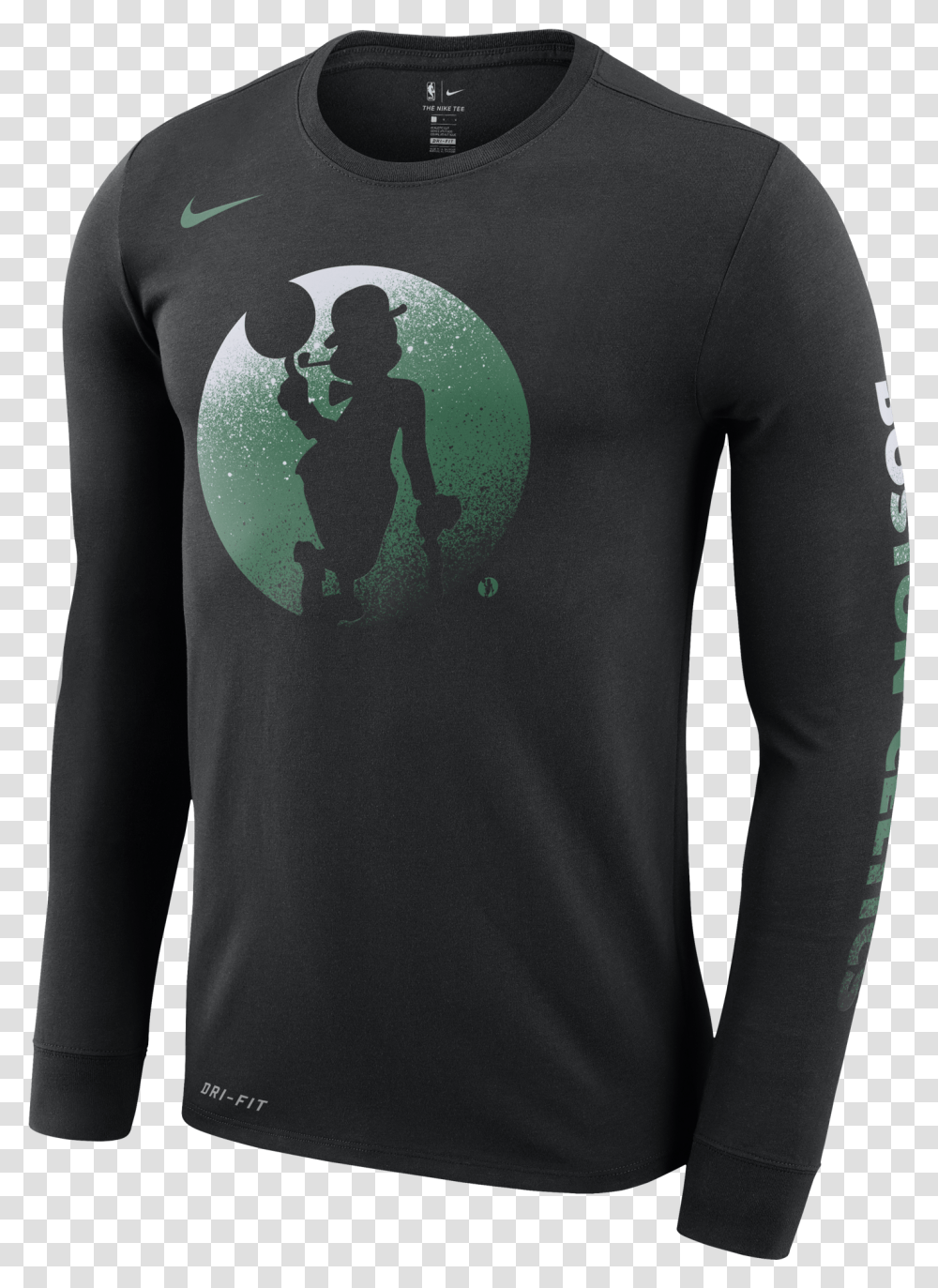Nike Nba Boston Celtics Logo Dry Tee Arizona Wildcats T Shirt, Sleeve, Clothing, Apparel, Long Sleeve Transparent Png